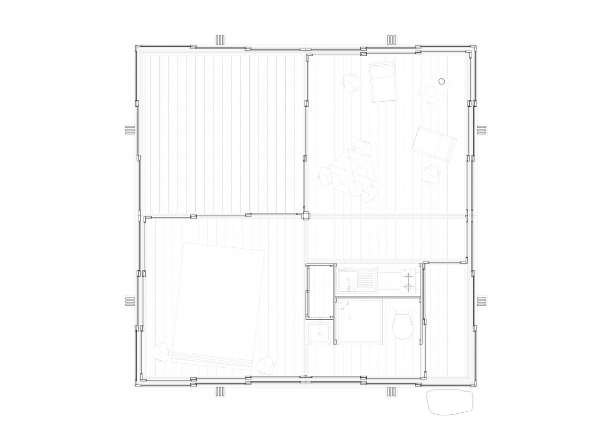 Маленький домик из дерева - фото 9