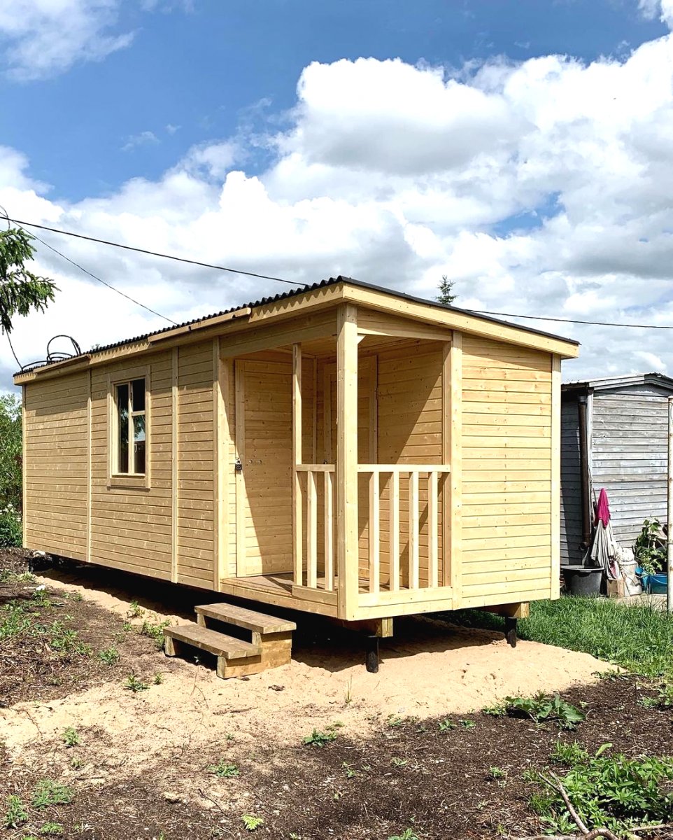 Дом из бытовки для дачи - фото 5