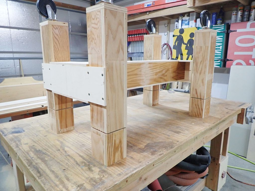 Регулируемый стол по высоте из автомобильного домкрата - фото 25