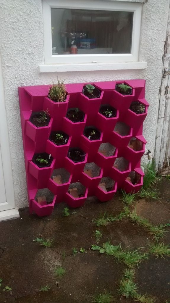 Вертикальный сад по форме улья - фото 18