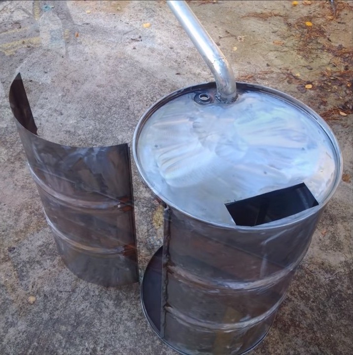 Крутой гриль - мангал из железной бочки - фото 20