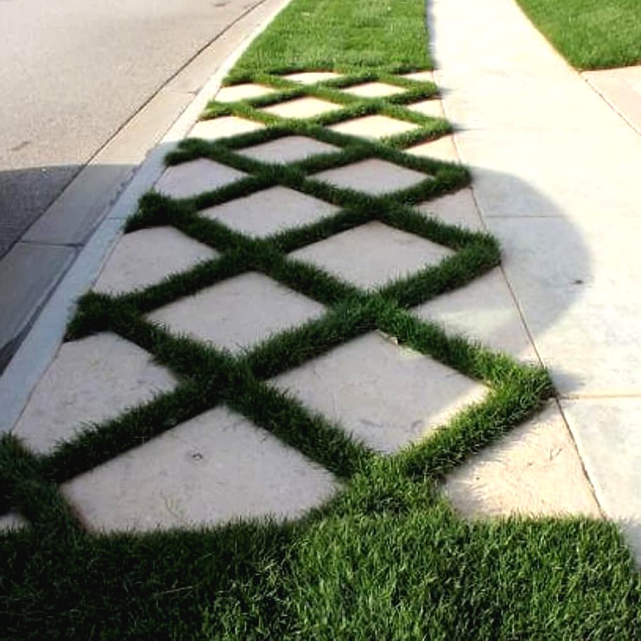 Садовая дорожка из бетона квадратной формы - фото 6