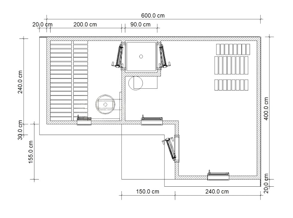 Необычная угловая баня - фото 3