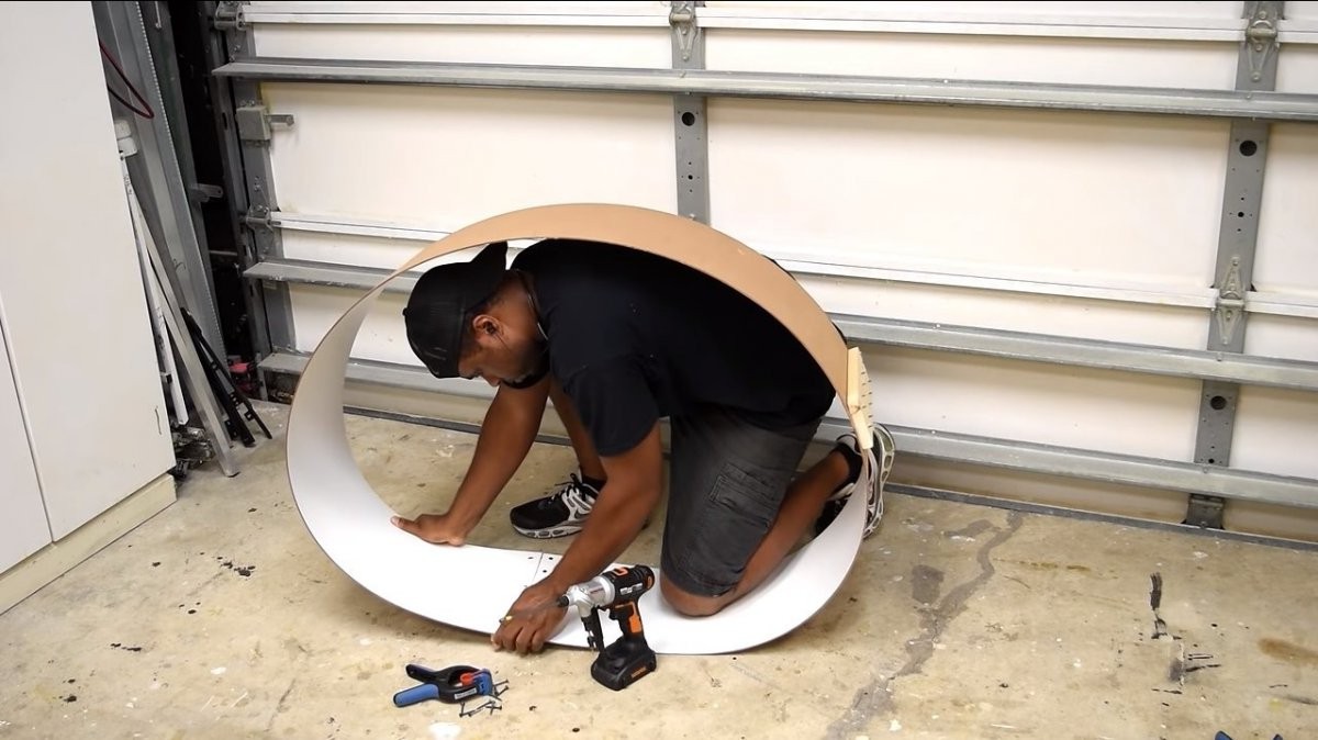 Уличный очаг из барабана стиральной машины и бетона - фото 9