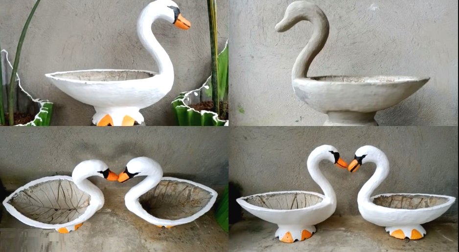 Кашпо мастер класс из цемента для сада - фото 2