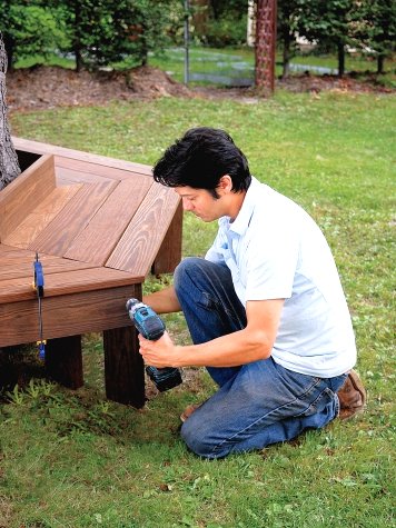 Скамья вокруг дерева - фото 9