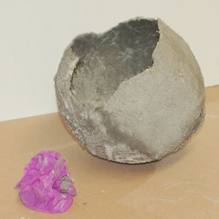 Декоративный шар из бетона - фото 7