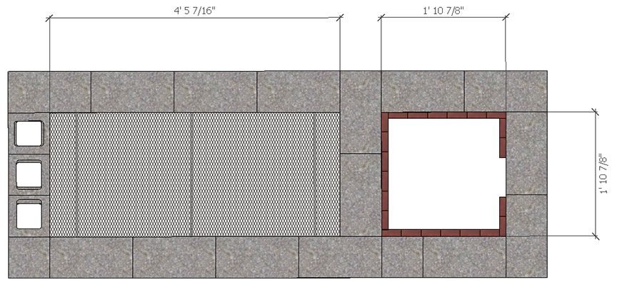 Оригинальная коптильня из шлакоблоков - фото 3
