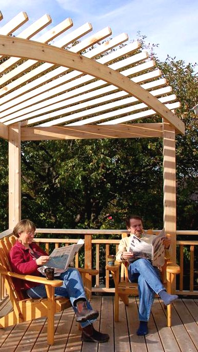 Интересная арочная беседка - фото 5