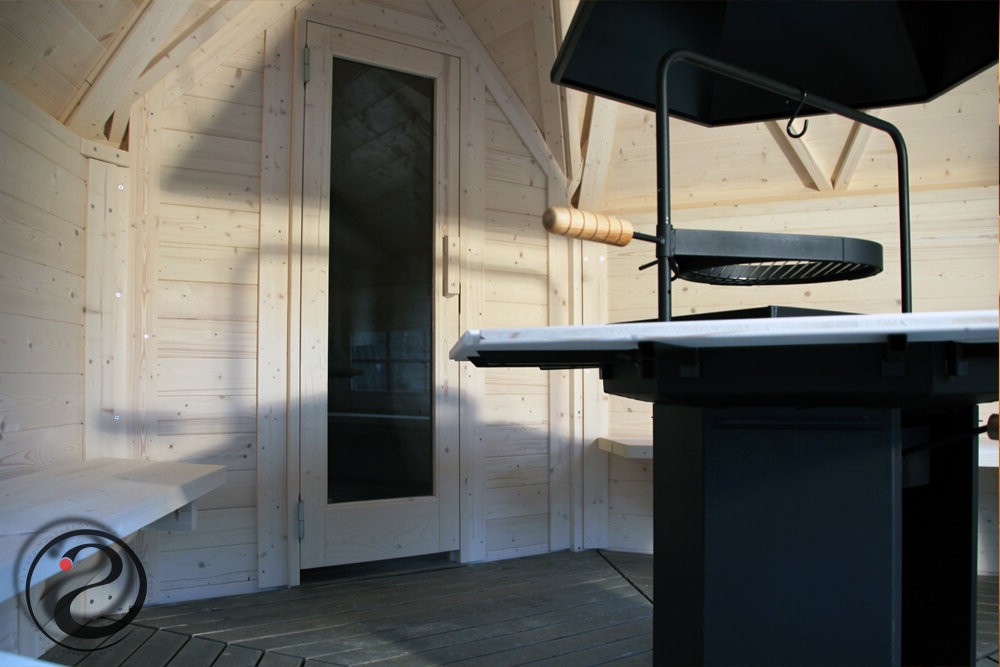 Сауна с печью для барбекю - фото 4