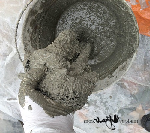 Оригинальный фонарь из бетона - фото 8