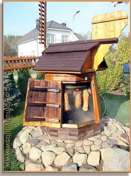 Коптильня в виде мельницы - фото 13