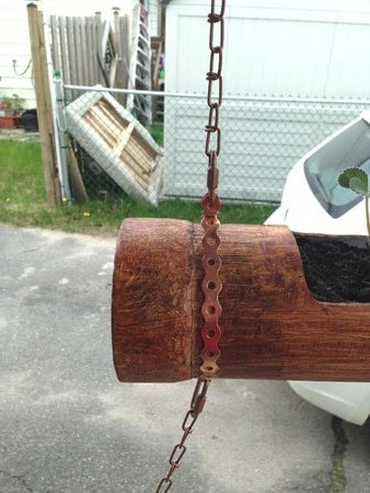 Искусственный бамбук из ПВХ - как горшок для клубники - фото 3