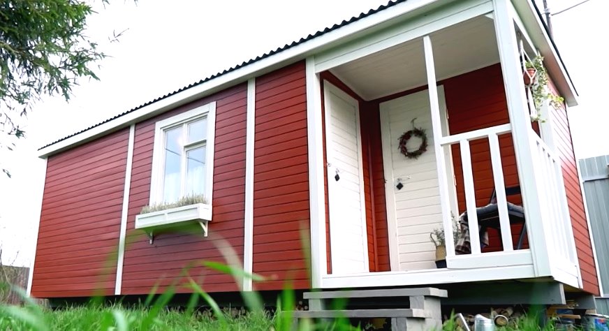 Дом из бытовки для дачи - фото 2