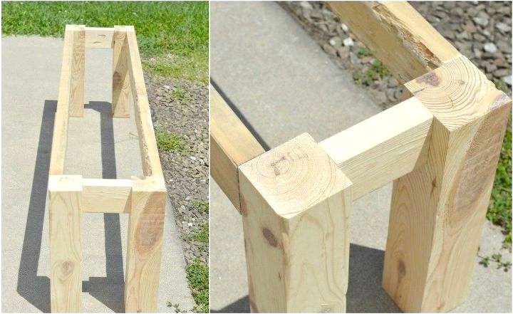 Скамья из дерева - фото 2