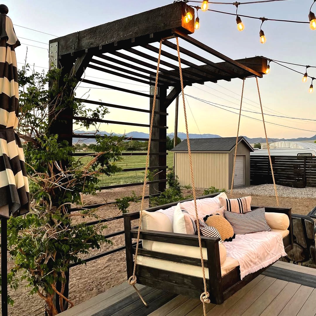 Качели своими руками: создаем уютный уголок на даче - фото 8