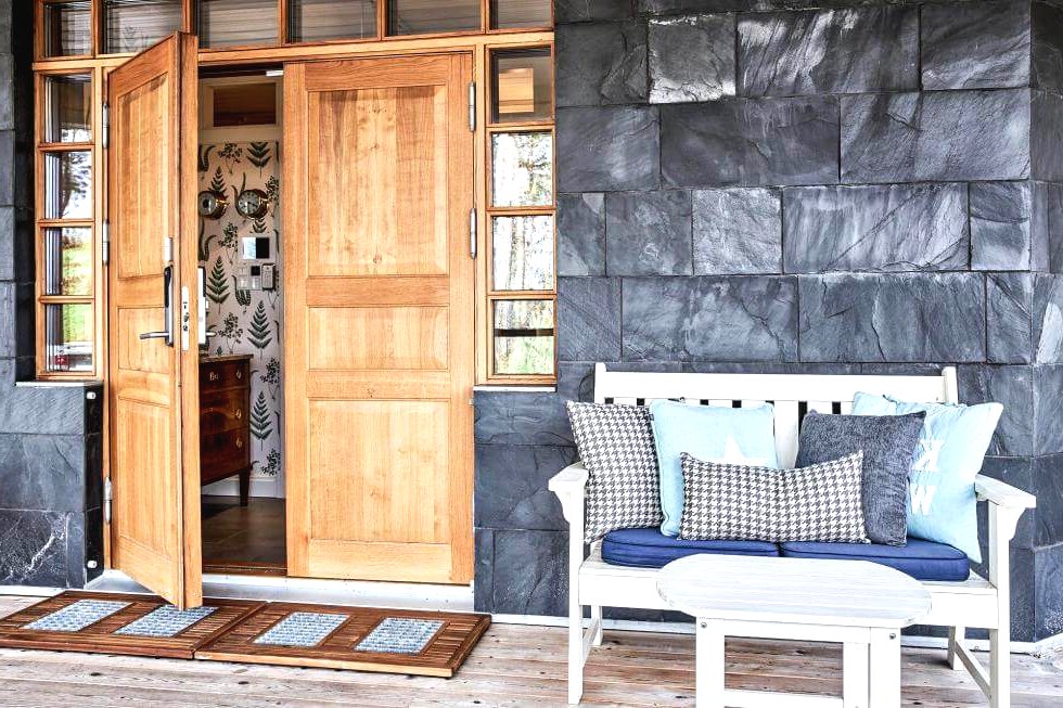 Необычный восьмиугольный бревенчатый дом - фото 8