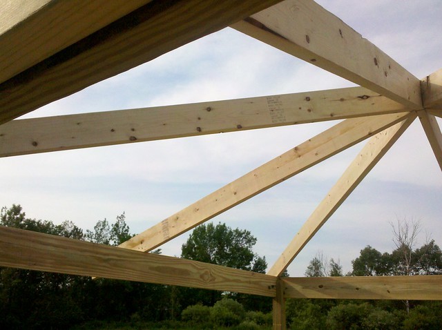 Беседка из дерева - фото 17