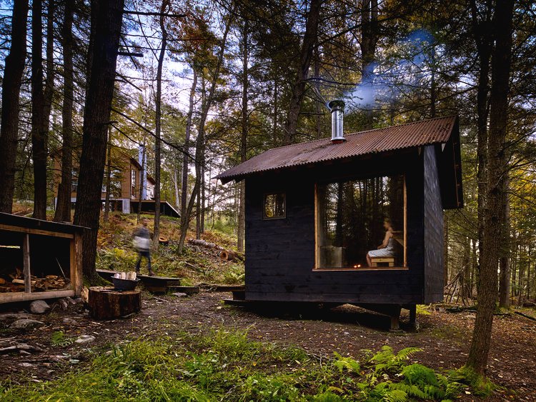 Сауна с большим окном - фото 3