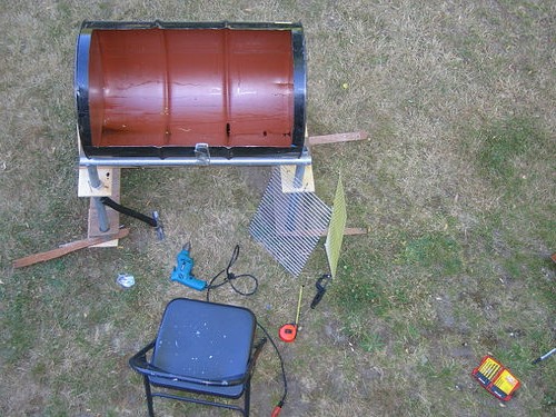 Мангал из железной бочки - фото 3