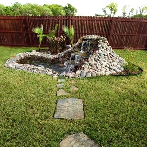 Небольшой водопад с прудом - фото 13