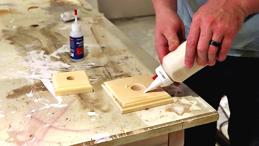 Настольная лампа из ножки стола - фото 10