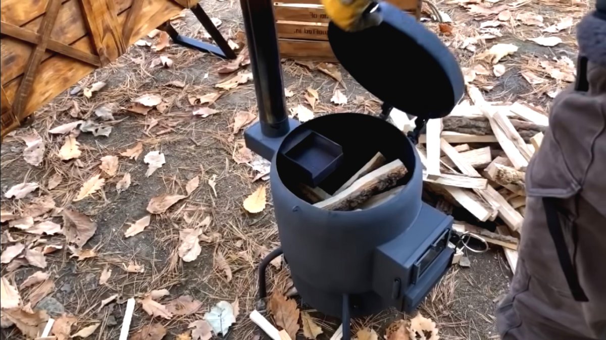 Буржуйка из старого газового баллона - фото 60