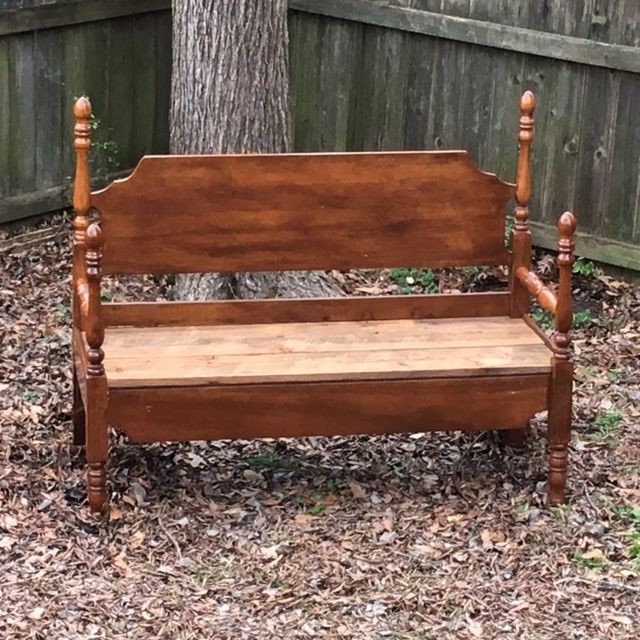 Собрать скамью из старой кровати - фото 7