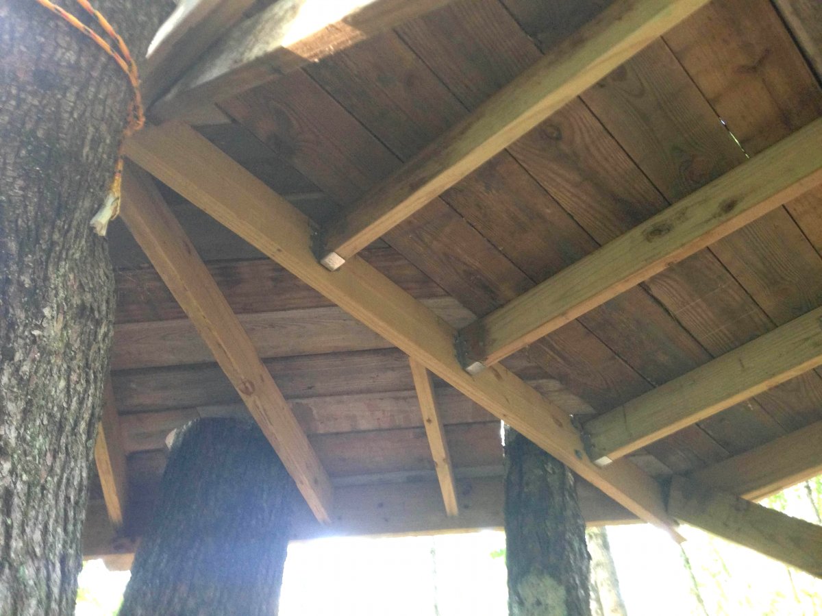 Многоуровневый домик на дереве для детей - фото 7