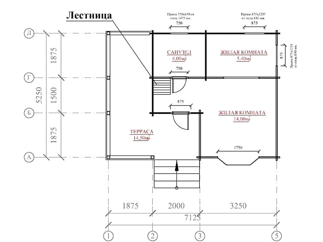Проект летнего дома с мансардой для дачи - фото 7
