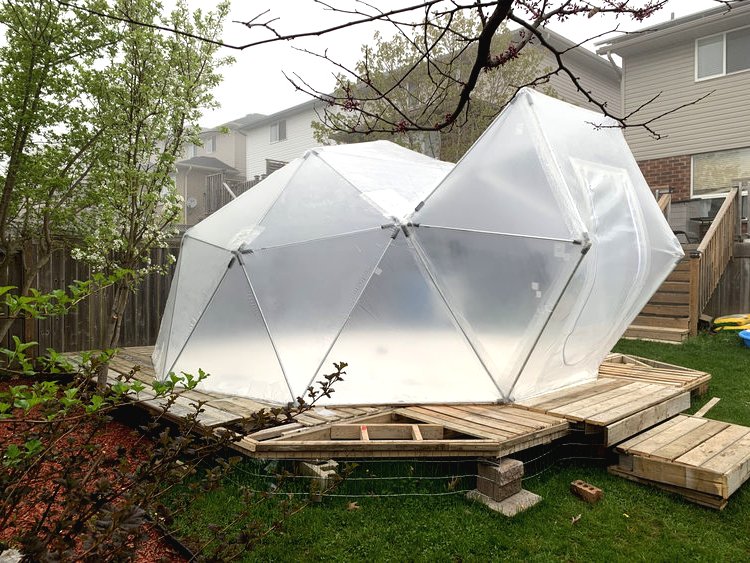 Оригинальная геодезическая теплица - фото 8