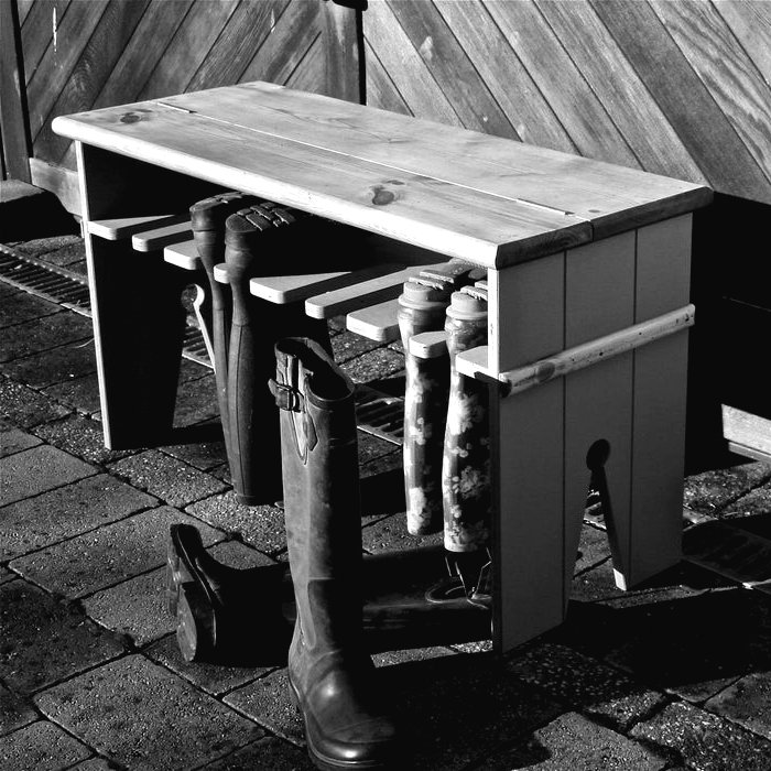 Оригинальная скамья для обуви - фото 2