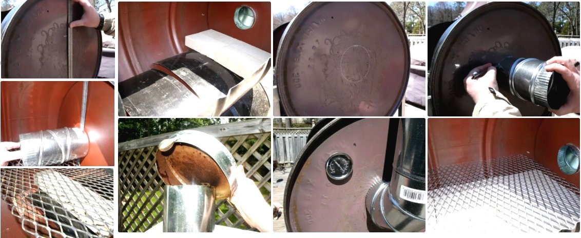 Коптильня горячего копчения своими руками из железной бочки - фото 22