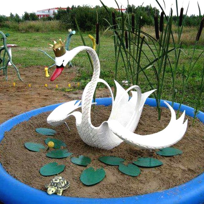 Оригинальные поделки из автопокрышек. - фото 2