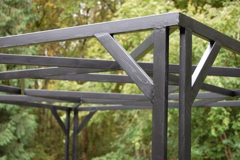 Пергола из железных профилей - фото 29