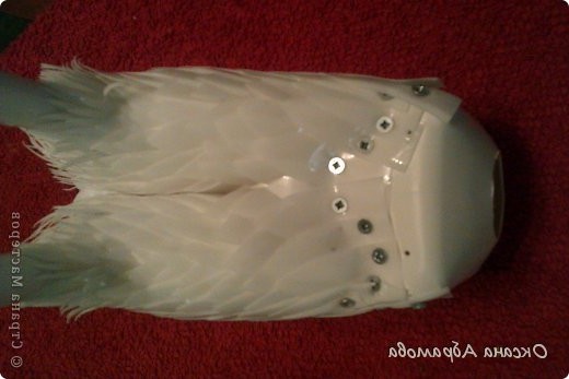 Голубь из пластиковых бутылок - фото 19