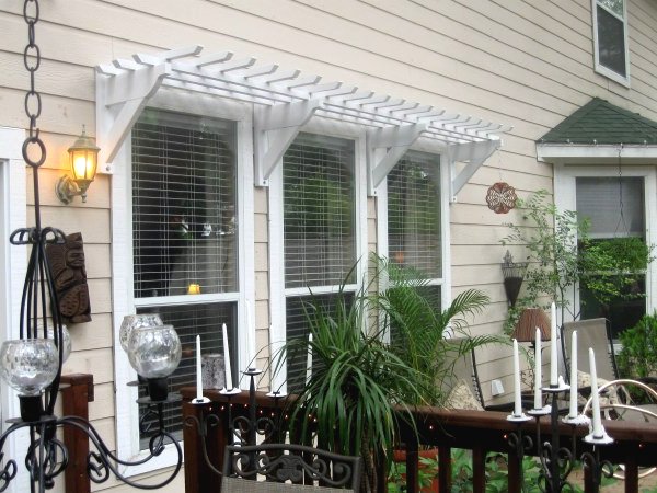 Оригинальный навес из дерева - фото 2