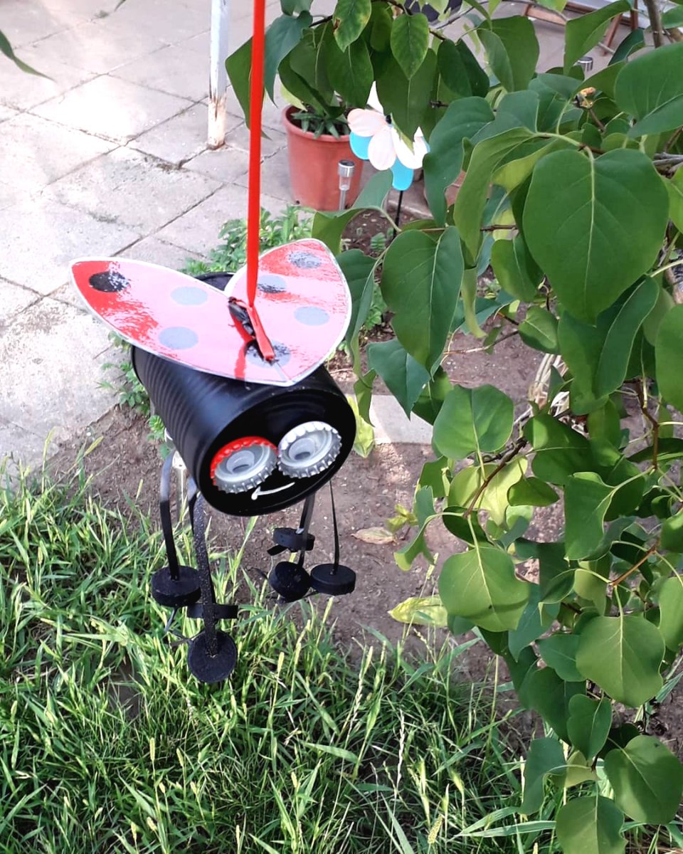 Пчелки из консервных банок - фото 4