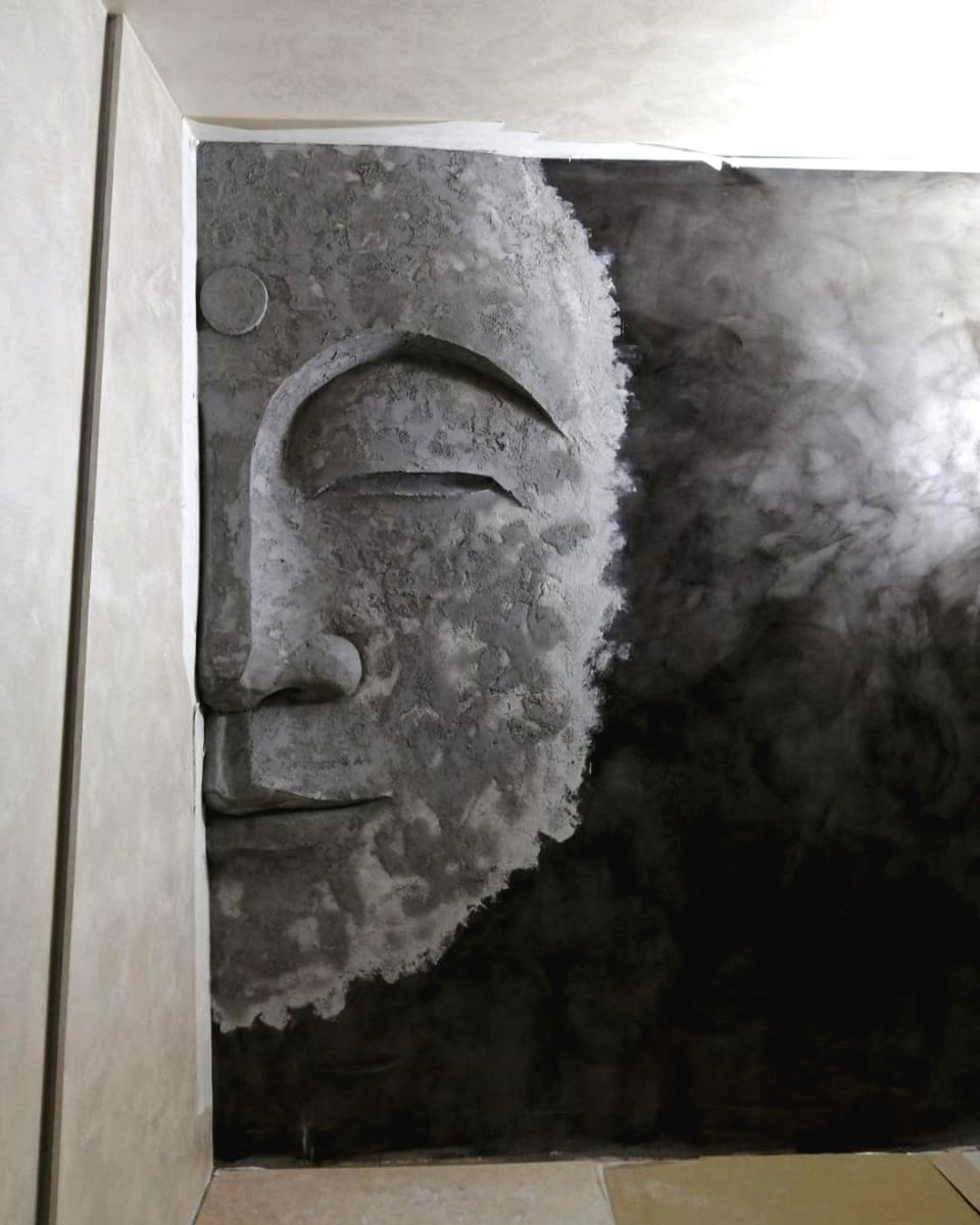 Оригинальный декор  стены из бетона - фото 4