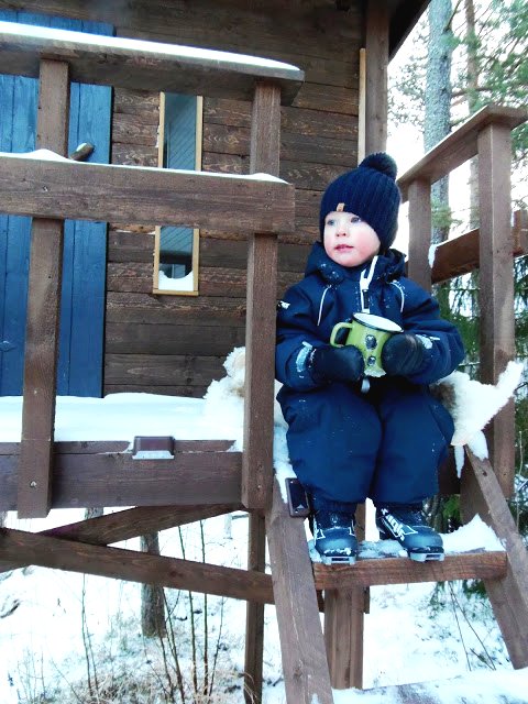 Детский деревянный домик на дереве - фото 12