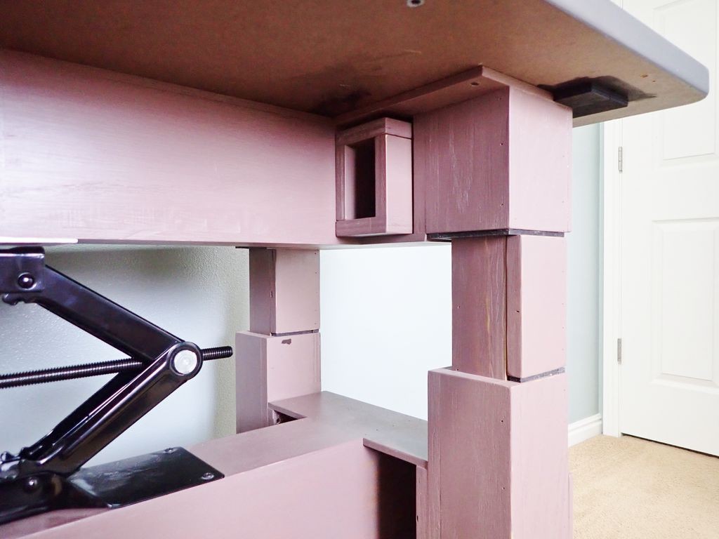 Регулируемый стол по высоте из автомобильного домкрата - фото 4