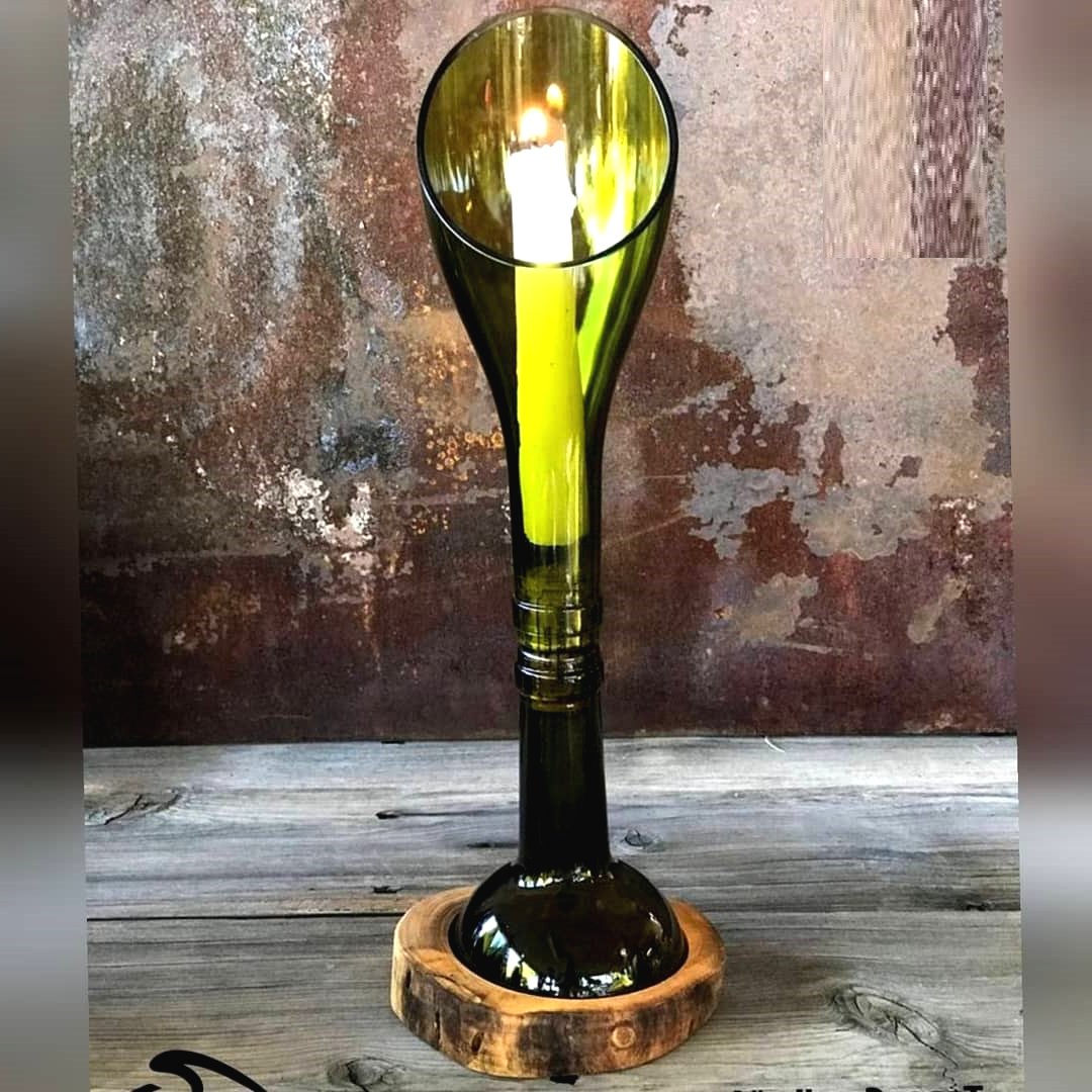 Что можно сделать из стеклянных бутылок своими руками - фото 16