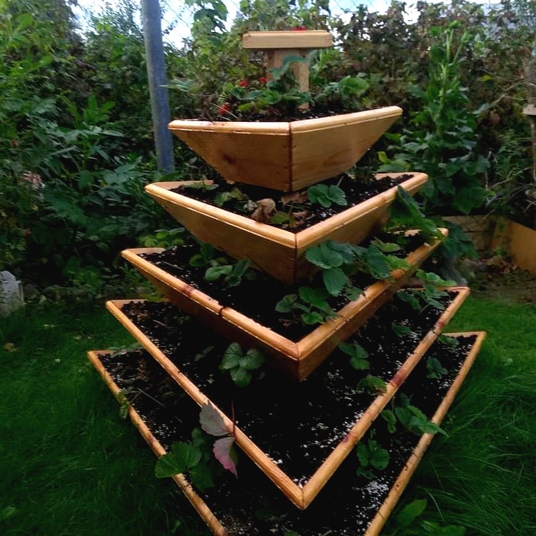 Интересное оформление клумб на даче - фото 7