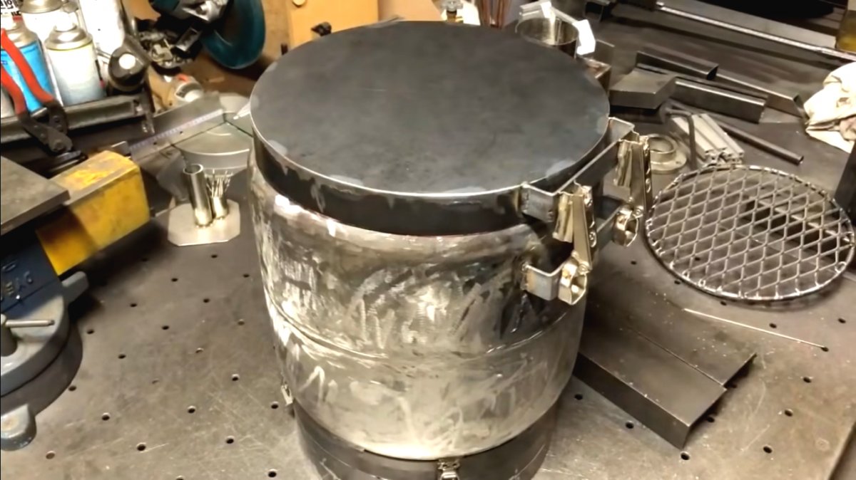 Буржуйка из старого газового баллона - фото 46