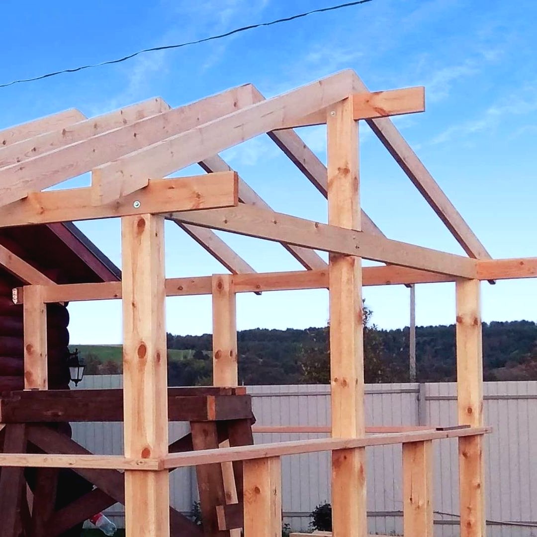 Классная беседка из дерева своими руками - фото 6