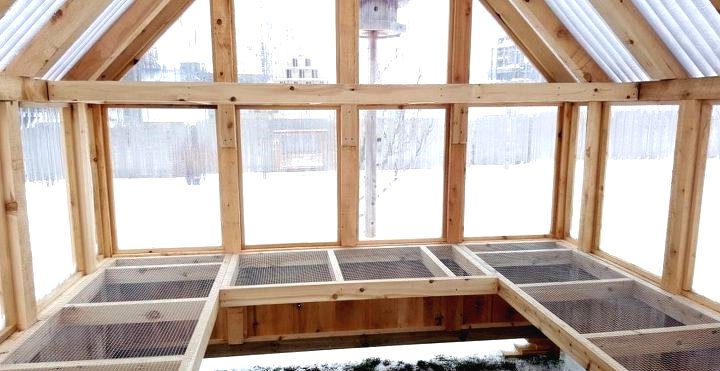 Теплица из кедрового дерева 4*4 метра - фото 9