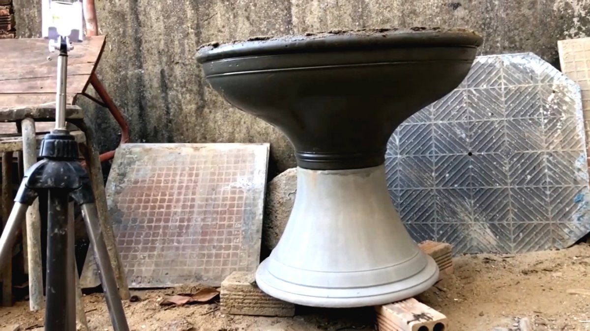 Садовый фонтан с имитацией под гранитный камень - фото 36