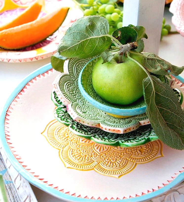 Оригинальные глиняные тарелки - фото 2