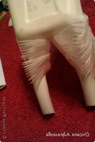 Голубь из пластиковых бутылок - фото 12