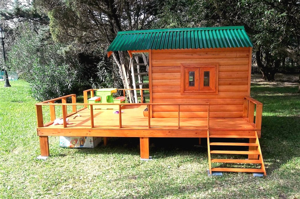 Детский домик с террасой - фото 4